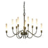 Hubbardton Forge Lisse 10 Arm Chandelier Model: 106030-SKT-25