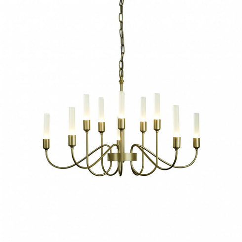 Hubbardton Forge Lisse 10 Arm Chandelier Model: 106030-SKT-25