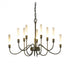 Hubbardton Forge Lisse 10 Arm Chandelier Model: 106030-SKT-25