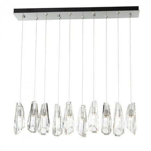 Hubbardton Forge Luma 10 Light Large Crystal Rectangular Model: 131201-SKT-STND-86-CR