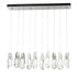 Hubbardton Forge Luma 10 Light Large Crystal Rectangular Model: 131201-SKT-STND-86-CR