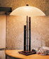 Hubbardton Forge Metra Double Table Lamp Model: 268422-SKT-25-SS0048