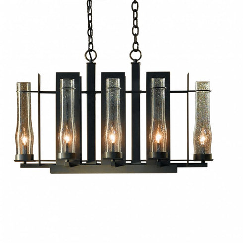 Hubbardton Forge New Town Large 8 Arm Chandelier Model: 103285-SKT-86-II0213