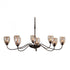 Hubbardton Forge Oval Large 8 Arm Chandelier Model: 101309-SKT-82-LL0083