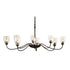 Hubbardton Forge Oval Large 8 Arm Chandelier Model: 101309-SKT-82-LL0083