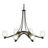 Hubbardton Forge Oval Ribbon 6 Arm Chandelier Model: 104116-SKT-03-ZU0291