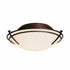 Hubbardton Forge Presidio Tryne Flush Mount Model: 124402-SKT-03-GG0098