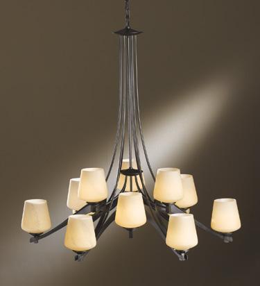 Hubbardton Forge Ribbon 12 Arm Chandelier Model: 104107-SKT-03-GG0236