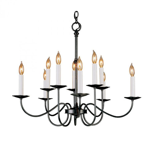 Hubbardton Forge Simple Lines 10 Arm Chandelier Model: 102100-SKT-82