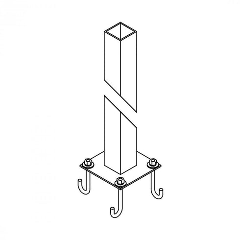 Hubbardton Forge Square Post Outdoor Model: 390123-07