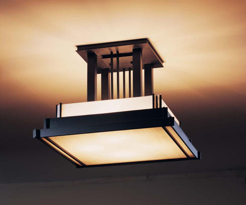 Hubbardton Forge Steppe Large Semi Flush Model: 123715-SKT-03-BB0416