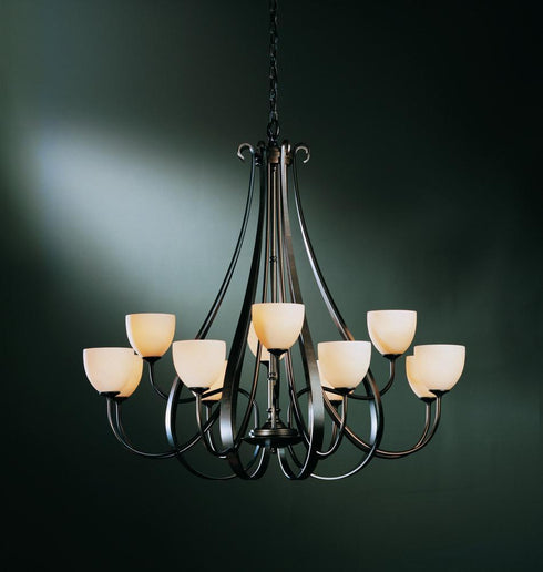 Hubbardton Forge Sweeping Taper 12 Arm Chandelier Model: 192148-SKT-10-HH0001