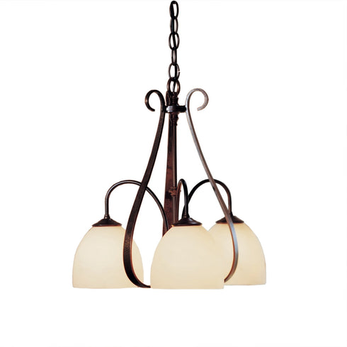 Hubbardton Forge Sweeping Taper 3 Arm Chandelier Model: 101441-SKT-14-GG0001