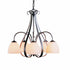 Hubbardton Forge Sweeping Taper 5 Arm Chandelier Model: 101445-SKT-03-GG0001
