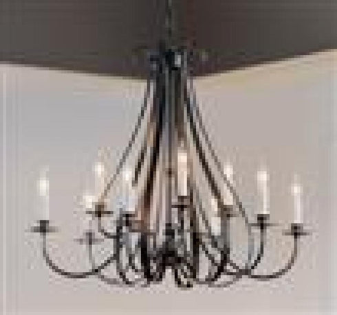 Hubbardton Forge Sweeping Taper 9 Arm Chandelier Model: 101469-SKT-03