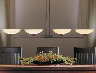 Hubbardton Forge Trestle Up Light Pendant Model: 132200-SKT-LONG-03-GG0153