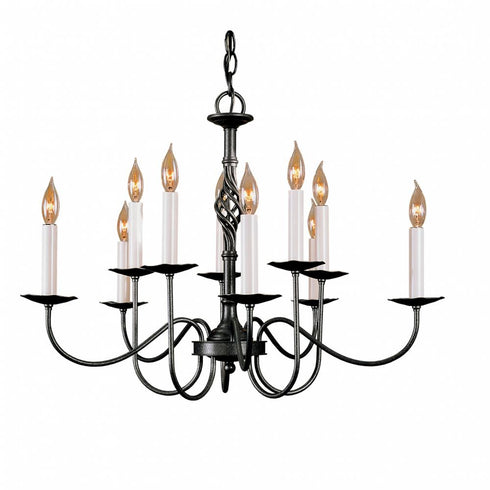 Hubbardton Forge Twist Basket 10 Arm Chandelier Model: 108100-SKT-86