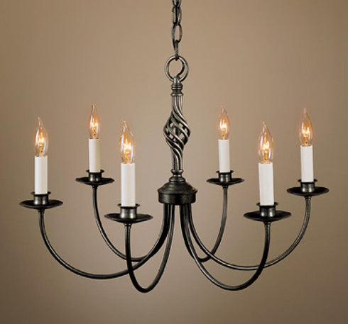 Hubbardton Forge Twist Basket 6 Arm Chandelier Model: 108060-SKT-03