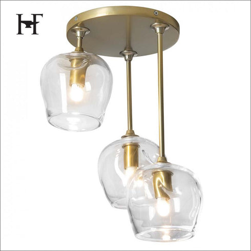 Hubbardton Forge Ume 3 Light Semi Flush Model: 121373-SKT-84-ZM0709
