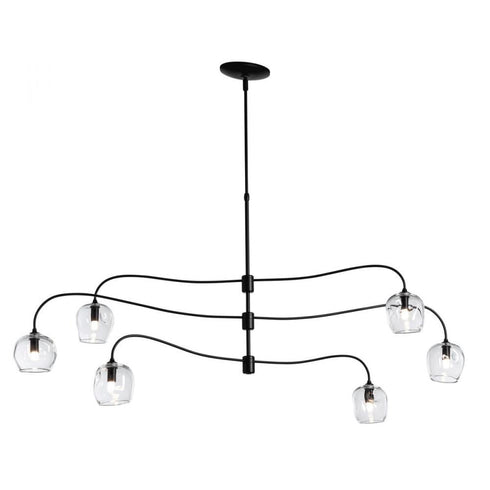 Hubbardton Forge Ume 6 Light Large Pendant Model: 136357-SKT-SHRT-85-ZM0709