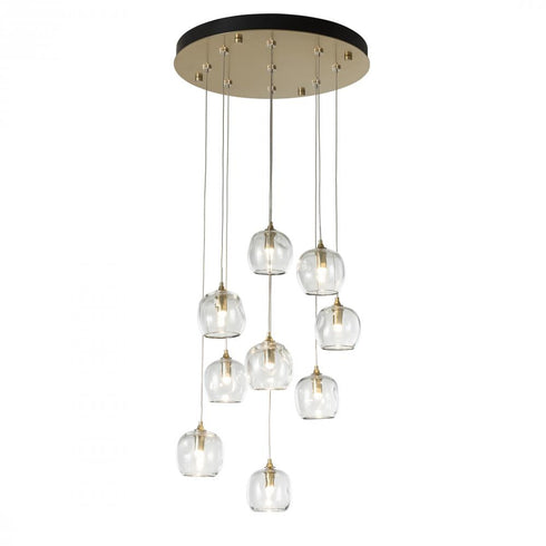 Hubbardton Forge Ume 9 Light Round Pendant Model: 131103-SKT-STND-07-YL0709