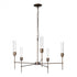 Hubbardton Forge Vela 5 Arm Chandelier Model: 105045-SKT-07-ZM0611
