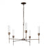 Hubbardton Forge Vela 5 Arm Chandelier Model: 105045-SKT-07-ZM0611