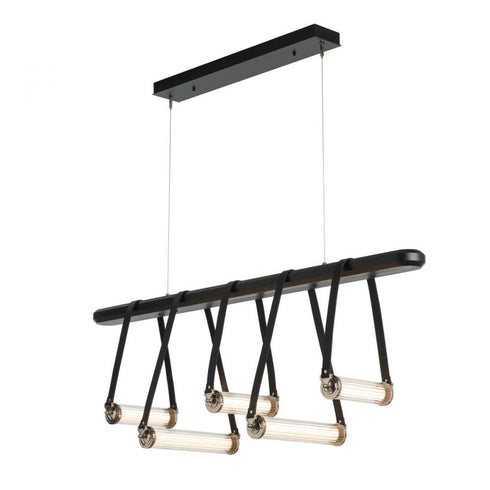 Hubbardton Forge York Linear 5 Light LED Pendant Model: 131053-LED-STND-10-27-LC-WD-ZM0704