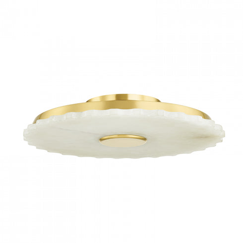 Hudson Valley 1 Light Flush Mount Model: 9500-AGB