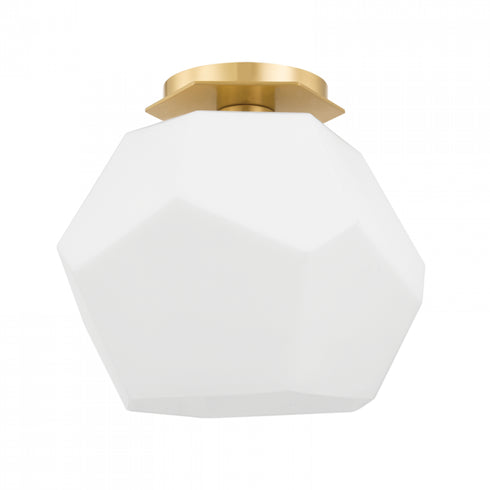 Hudson Valley 1 Light Flush Mount Model: PI1894501-AGB