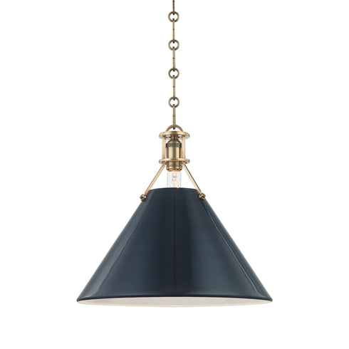 Hudson Valley 1 Light Large Pendant Model: MDS352-PN/OW