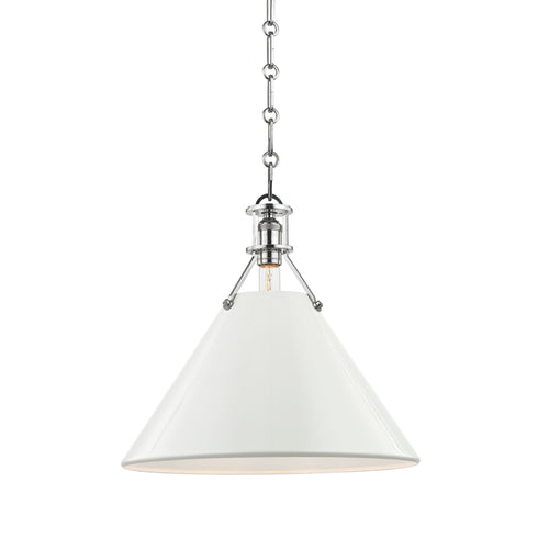 Hudson Valley 1 Light Large Pendant Model: MDS352-PN/OW