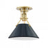 Hudson Valley 1 Light Semi Flush Model: MDS353-AGB/DBL
