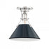 Hudson Valley 1 Light Semi Flush Model: MDS353-AGB/DBL