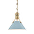 Hudson Valley 1 Light Small Pendant Model: MDS351-AGB/OW