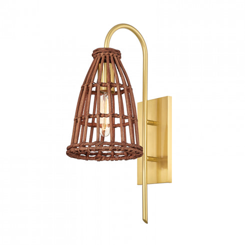 Hudson Valley 1 Light Wall Sconce Model: BKO700-AGB