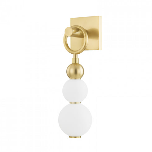 Hudson Valley 1 Light Wall Sconce Model: PI1890101-AGB