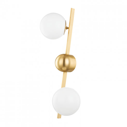 Hudson Valley 2 Light Wall Sconce Model: 8602-AGB