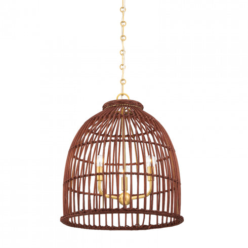 Hudson Valley 3 Light Pendant Model: BKO701-AGB