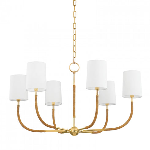 Hudson Valley 6 Light Chandelier Model: 3534-AGB