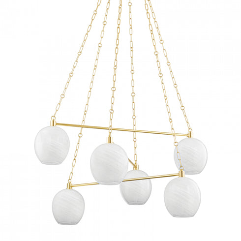 Hudson Valley 6 Light Chandelier Model: 9138-AGB