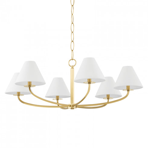 Hudson Valley 6 Light Chandelier Model: BKO901-AGB