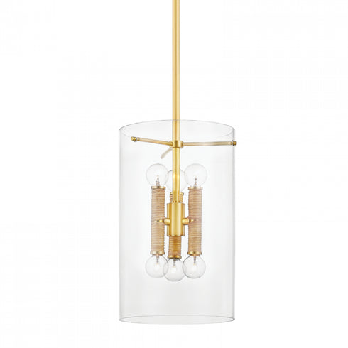 Hudson Valley 6 Light Lantern Model: BKO800-AGB
