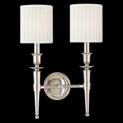 Hudson Valley Abington 2 Light Wall Sconce Model: 4902-AGB