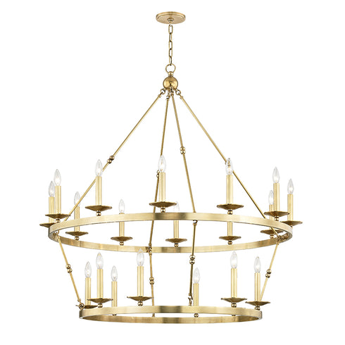 Hudson Valley Allendale 20 Light Chandelier Model: 3247-AGB