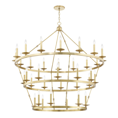Hudson Valley Allendale 36 Light Chandelier Model: 3258-AGB