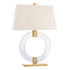 Hudson Valley Ames 1 Light Large Table Lamp Wit Model: L608-AGB-WS