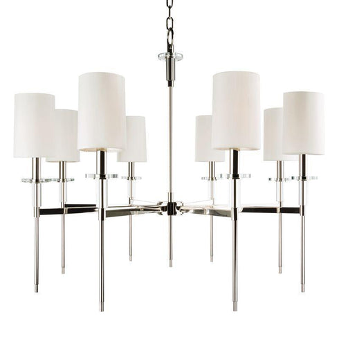 Hudson Valley Amherst 8 Light Chandelier Model: 8518-PN