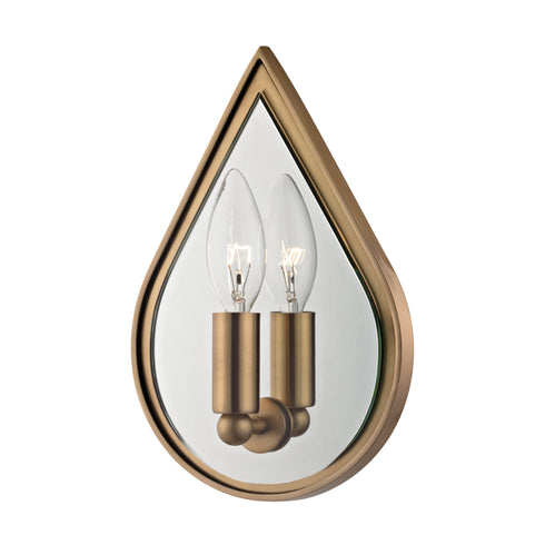Hudson Valley Andes 1 Light Wall Sconce Model: 9900-AGB