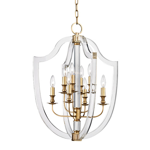 Hudson Valley Arietta 8 Light Pendant Model: 6520-AGB